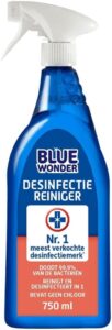 Blue Wonder Desinfectie Reiniger Spray, Allesreiniger voor Harde Oppervlakken, Doodt 99,9%  - 750 Milliliter